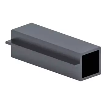 Профиль под стекло Лофт 2000 мм алюминий графит