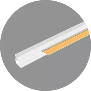 Профиль примыкающий оконный ПВХ 6x2400 мм