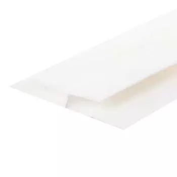 Профиль ПВХ соединительный 5 мм, 3000 мм, цвет белый