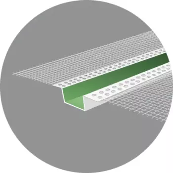 Профиль рустовочный ПВХ с армирующей сеткой 20x30x2500 мм