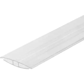 Профиль соединительный для поликарбоната 4-6 мм x 3 м прозрачный