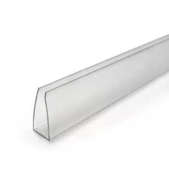 Профиль торцевой для поликарбоната Novattro 10 мм 2.1 м прозрачный