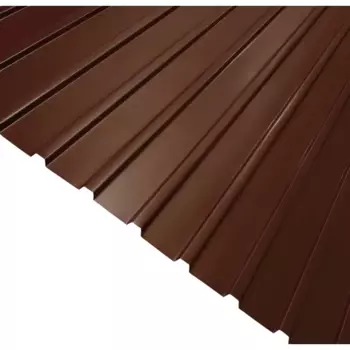Профнастил С10 0.35 мм 1140x2000 мм RAL 8017 коричневый