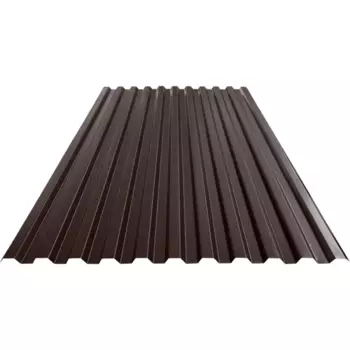Профнастил С21 0.35 мм 1050x2000 мм RAL 8017 коричневый