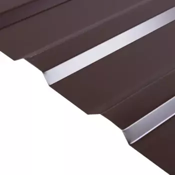 Профнастил С21R 0.45 мм 1051x2000 мм RAL 8017 коричневый