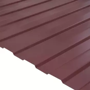 Профнастил С8 0.35 мм 1200x1800 мм RAL 3005 вишня