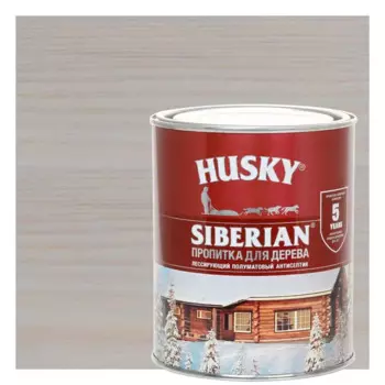Пропитка для дерева Husky Siberian полуматовая цвет антик 0.9 л
