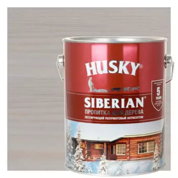 Пропитка для дерева Husky Siberian полуматовая цвет антик 2.7 л