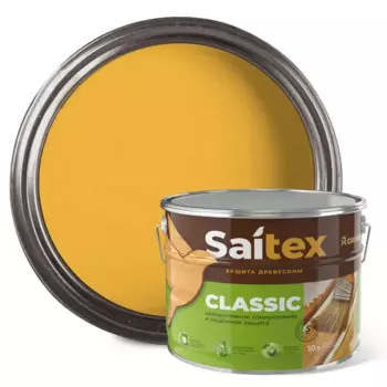 Пропитка для дерева Saitex Classic полуглянцевая сосна 10 л