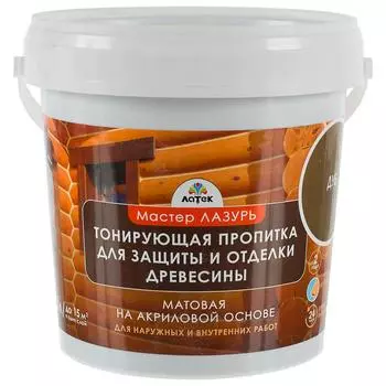 Пропитка Мастер Лазурь цвет махагон 1 л