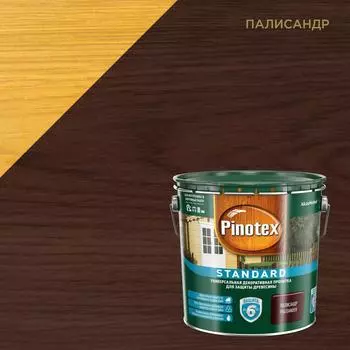 Пропитка Pinotex Standard цвет палисандр 2.7 л
