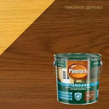 Пропитка Pinotex Standard цвет тик 2.7 л