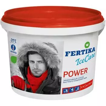 Противогололёдное средство Фертика Ice Care Power 5 кг