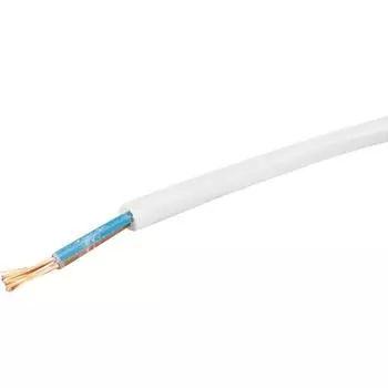 Провод Альфакабель ПВС 2x0.75 белый, на отрез, ГОСТ