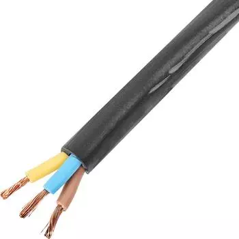 Провод Альфакабель ПВС 3x2.5 50 м ГОСТ цвет черный