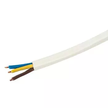 Провод Альфакабель ПВС 3x4 5 м ГОСТ цвет белый