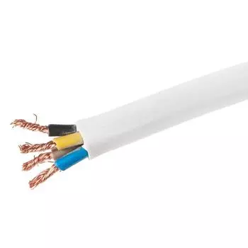 Провод Альфакабель ПВС 4x1.5 10 м ГОСТ цвет белый