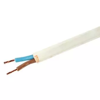 Провод Альфакабель ШВВП 2x0.75 20 м ГОСТ цвет белый