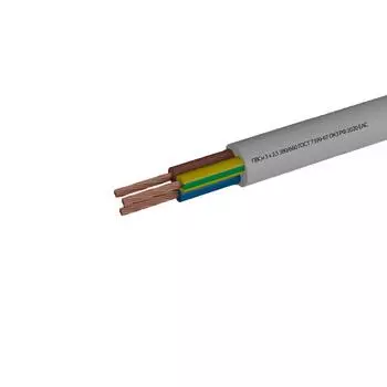 Провод Камит ПВС 3x2.5 20 м ГОСТ цвет белый