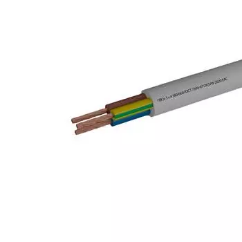 Провод Камит ПВС 3x4 на отрез ГОСТ цвет белый