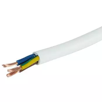 Провод Ореол ПВС 3x6 на отрез ГОСТ цвет белый