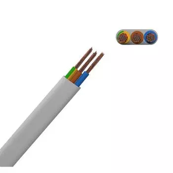 Провод Партнер-Электро ПУГВВ 3x2.5 100 м ГОСТ цвет белый