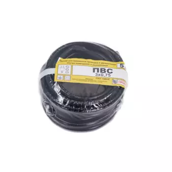 Провод Промэко ПВС 3x0.75 5 м ГОСТ цвет черный