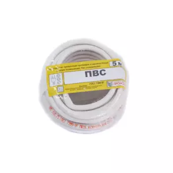 Провод Промэко ШВВП 2x0.5 5 м ГОСТ цвет белый