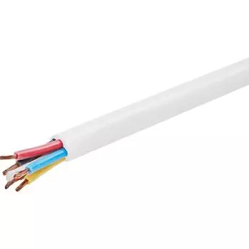 Провод Альфакабель ПВС 5x1.5 на отрез ГОСТ цвет белый