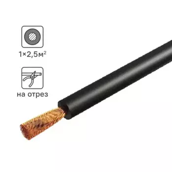 Провод Tdm Electric ПуГВнг-LS 1x2.5 на отрез ГОСТ цвет черный