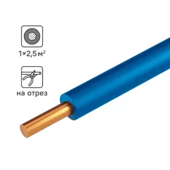 Провод Tdm Electric ПуВнг-LS 1x2.5 на отрез ГОСТ цвет синий