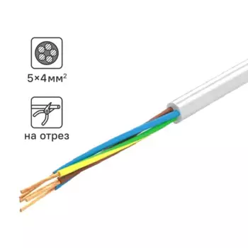 Провод Tdm Electric ПВС 5x4 на отрез ГОСТ