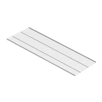 Прямая полка Larvij 120.6x1x40.6 см сталь цвет алюминий