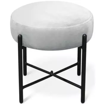 Пуф Sheffilton SHT-B4 41x41x40 см металл цвет серебристый