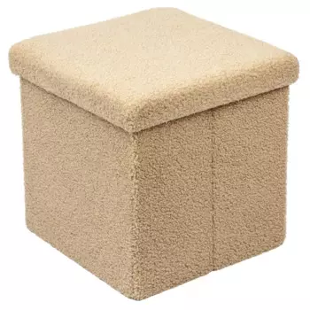 Пуф складной бежевый 38x38 см