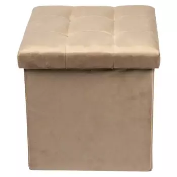 Пуф складной светло-коричневый 38x38 см