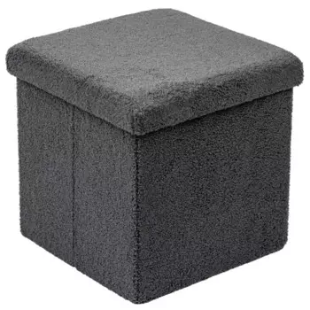 Пуф складной темно-серый 38x38 см