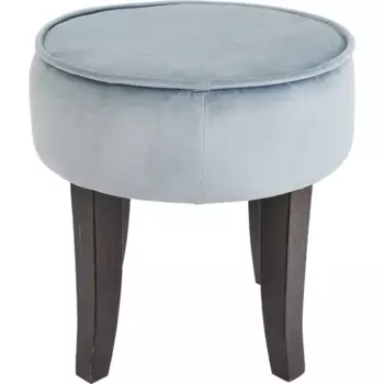 Пуф вельвет голубой 36x36 см
