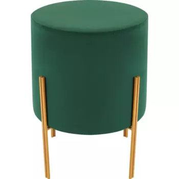 Пуф вельвет темно-зеленый 30x40 см