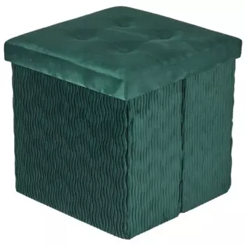 Пуф XYF200507BE с отделением для хранения 38x38x38 см вельвет цвет зеленый