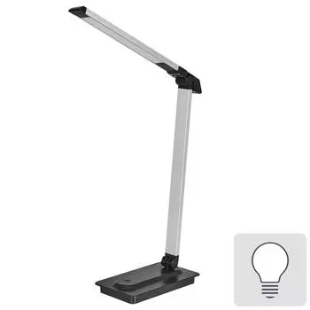 Рабочая лампа настольная светодиодная KD-846 с регулировкой яркости, цвет чёрный