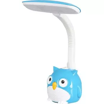 Рабочая лампа настольная светодиодная «Сова» KD-855, цвет синий