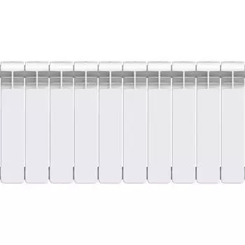 Радиатор секционный Equation Bimetal 350/90 10 секций боковое подключение биметалл белый