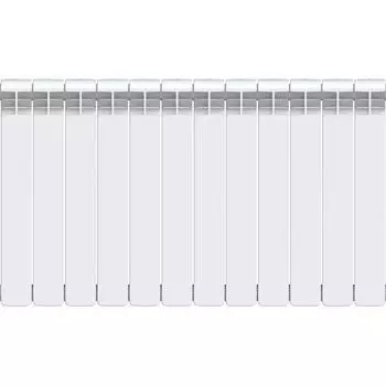 Радиатор секционный Equation Bimetal 500/100 12 секций боковое подключение биметалл белый
