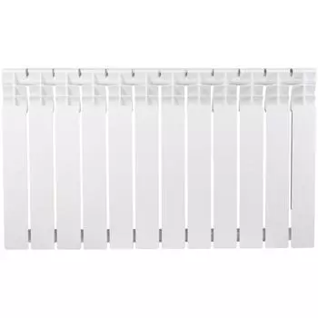 Радиатор секционный Equation Bimetal 500/80 12 секций боковое подключение биметалл белый