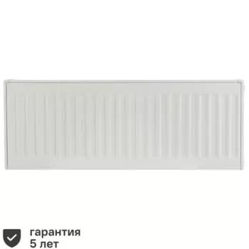 Радиатор панельный Ростерм 22 300x1000 боковое подключение сталь белый