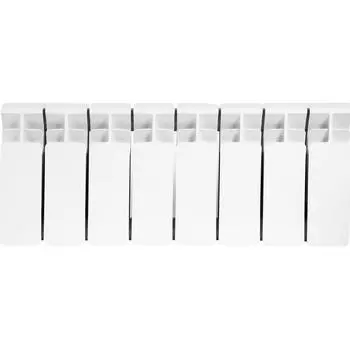 Радиатор секционный Rifar Base 200/100 биметалл 8 секций боковое подключение цвет белый