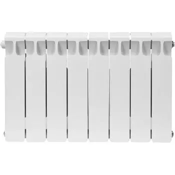Радиатор секционный Rifar Monolit 350/100 биметалл 8 секций нижнее левое подключение цвет белый