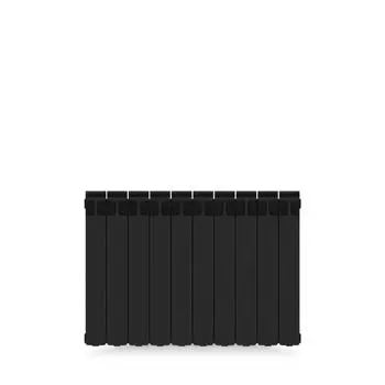 Радиатор секционный Rifar Monolit M50010RAL9005 500/100 10 секций боковое подключение биметалл черный