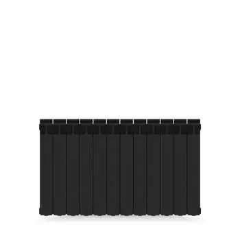 Радиатор секционный Rifar Monolit M50012RAL9005 500/100 12 секций боковое подключение биметалл черный